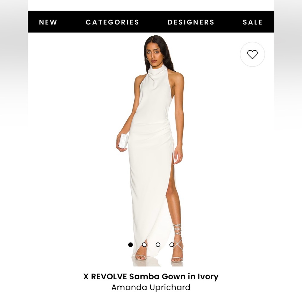 Revolve Amanda Uprichard Samba Gown in Ivory